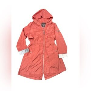 Vince Camuto Coral Zip-Up‎ Jacket Wind Water Resistant Cinch Waist XL